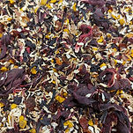 an image of colourful loose leaf tea at Elora Tea 