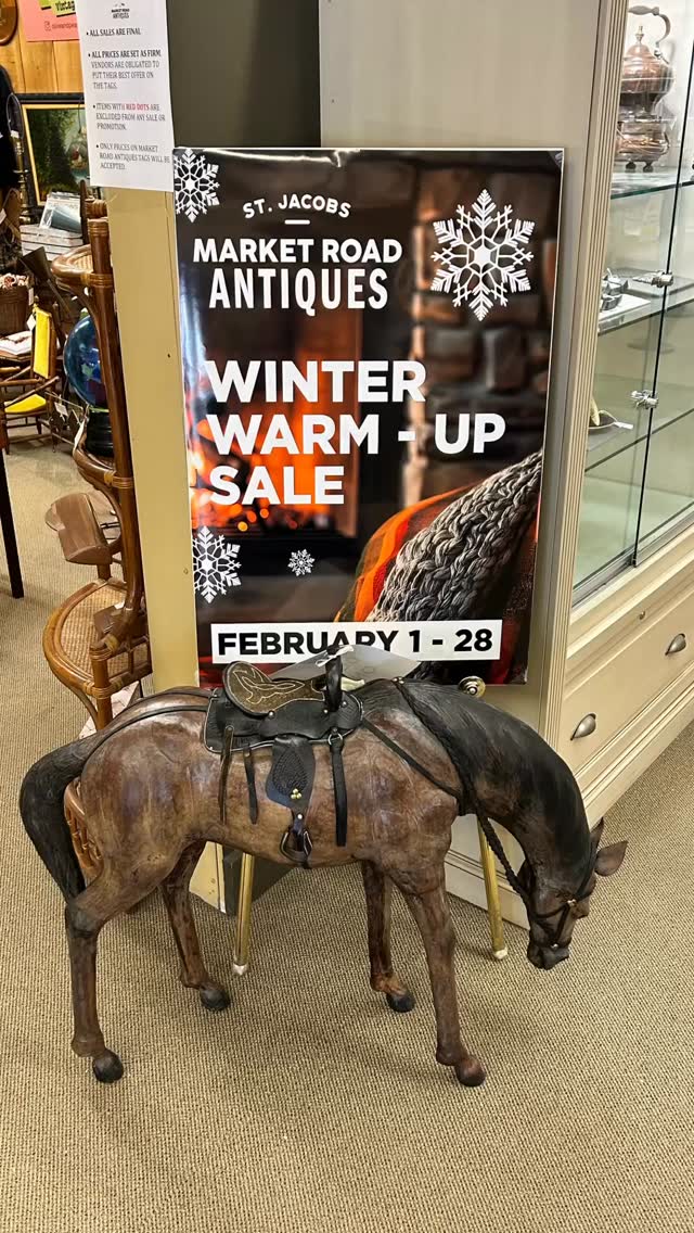 The wait is over! ❄️ Our Winter Warm-Up Sale starts today - explore vintage finds, collectibles, decor, and more throughout the store. Cozy, quirky, and one-of-a-kind treasures are waiting for you all month long! 

#vintagevibes #retro #antiquemarket #nostalgia #winterwarmupsale