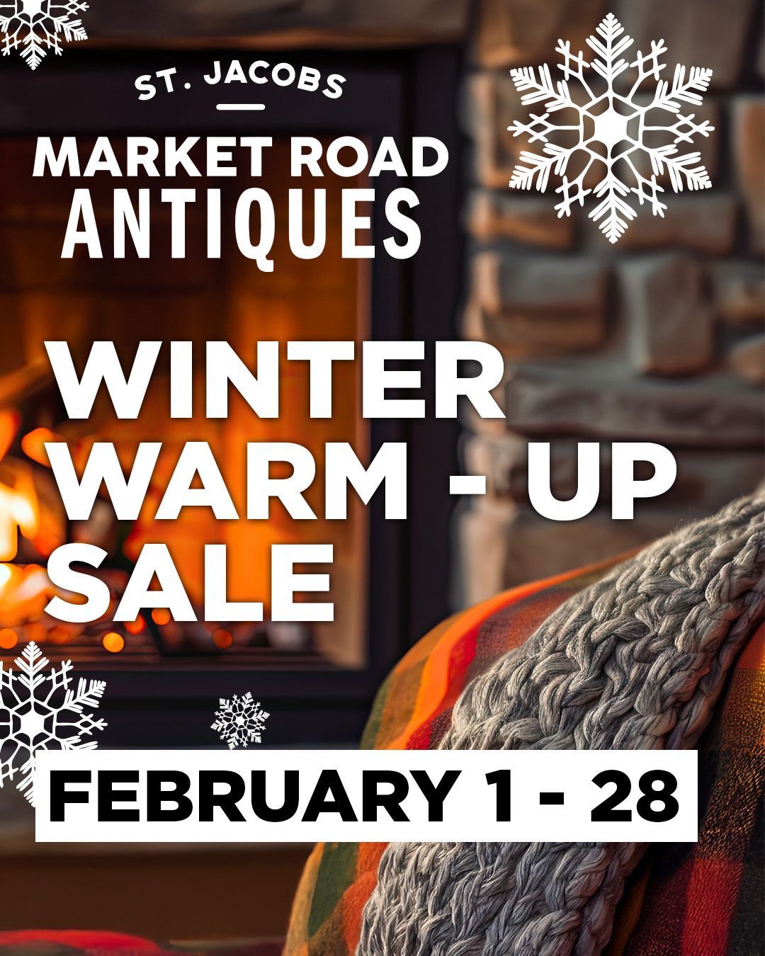 Our Winter Warm Up Sale is here at Market Road Antiques, and it’s all about making winter feel a little more inviting. All February long, cozy up with special deals on antique and vintage finds that bring warmth, character, and charm into your space.
Whether you’re refreshing a room or hunting for that one perfect piece, now’s the time to explore. From timeless furniture and unique decor to one-of-a-kind treasures with stories to tell, these are the pieces that turn houses into homes.
✨ Winter Warm Up deals all February
🛍 Shop in store
⏰ One month only
This is your sign to say yes to the finds you’ve been eyeing and the ideas living rent-free in your head. Bundle up, wander the aisles, and warm up your home the good way.
Market Road Antiques Hours:
Open every day from 10am to 6pm!
Market Hours
Thursday - 8:00am - 3:00pm
Saturday- 7:00am - 3:30pm