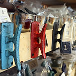 Hooks on display wall at Anchor Marketplace 