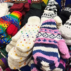 Handmade knit mittens from G.A Enterprises