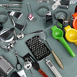 a display of various kitchen tools at Kitchen Help 