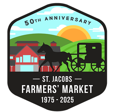 St Jacobs Farmers Market 50th anniversary Logo